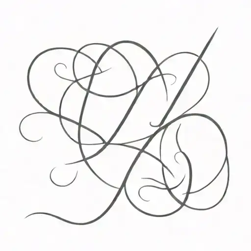 A tattoo that combines the letters t and z tattoo design idea