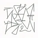 A tattoo that combines the letters t and z tattoo design idea