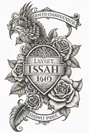 bible scripture verse Isaiah 41:10 tattoo design idea