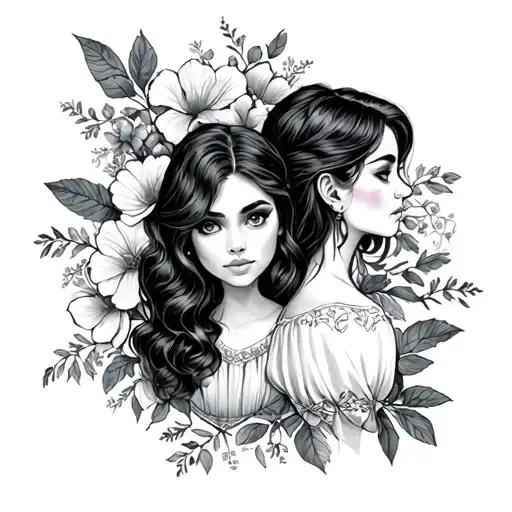 Aunt Niece tattoo design idea