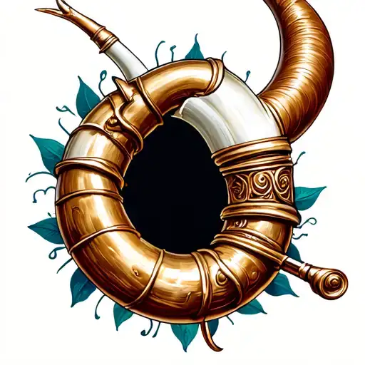 Italian horn tattoo design idea