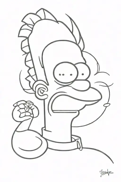 simpsons tattoo design idea