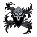 Crotch tattoo design idea