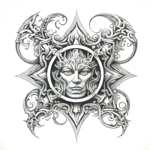 Alex Gray artwork tattoo design idea