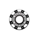 poker chip, bowling pins in the center tattoo design idea