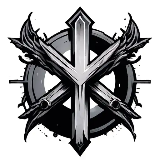 Cybersigilism Cross tattoo design idea