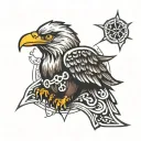 eagle tuff tattoo design idea
