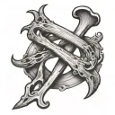 Wishbone tattoo design idea