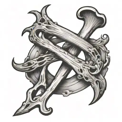 Wishbone tattoo design idea