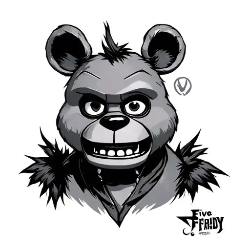 Five Nights At Freddy tattoo design idea