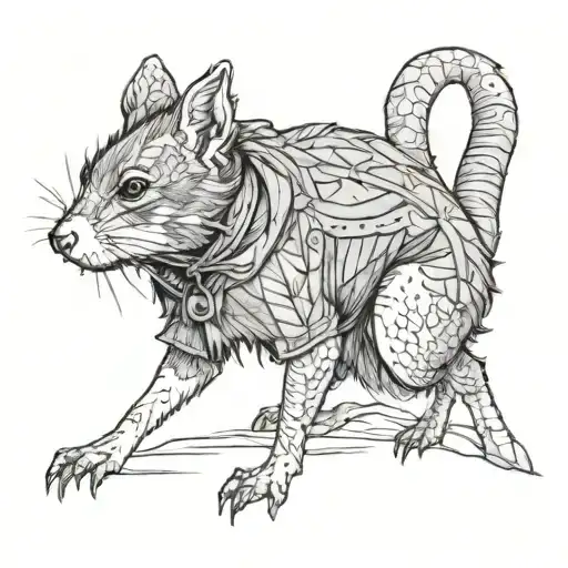 possum Arthur Morgan tattoo design idea