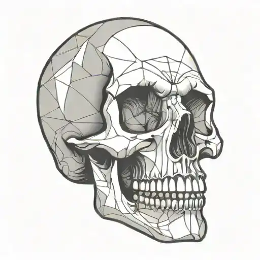 skull simple cartoon outline basic tattoo design tattoo design idea