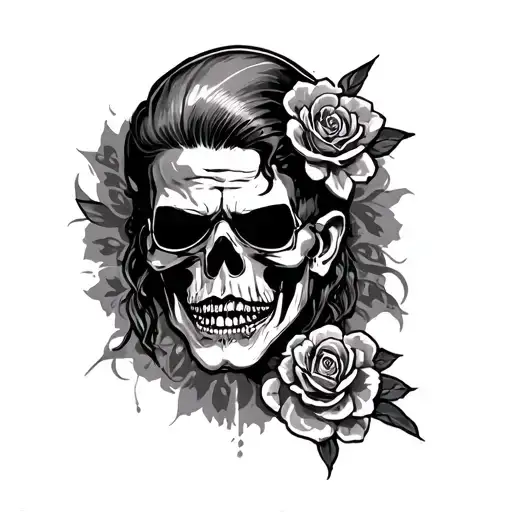 Chicano gangster back piece tattoo design idea