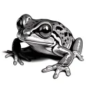 Tree Frog tattoo design idea