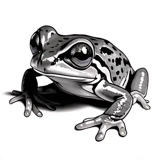Tree Frog tattoo design idea