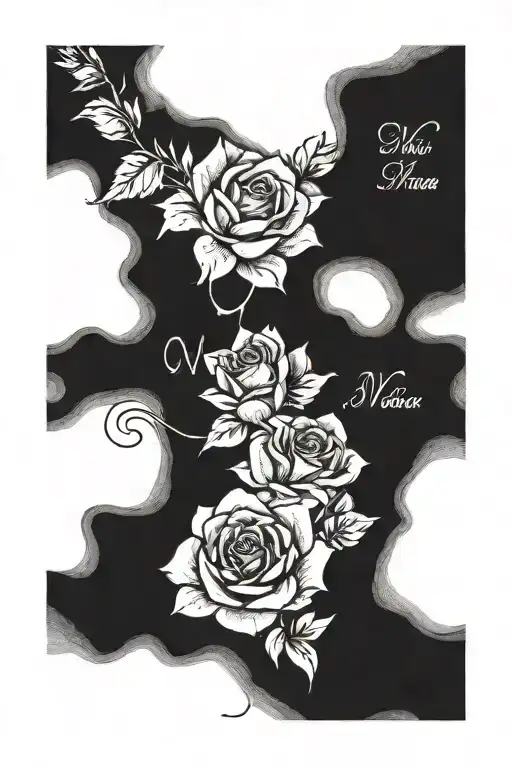 on my right fore arm the name of my Mother Nena in a beutiful writing tattoo design idea