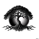 Can you create a tattoo design Using the tree of life with the area codes 210, 530, 49, 315, 831, and 32 combined in the tattoo design idea