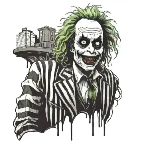 Beetlejuice tattoo design idea