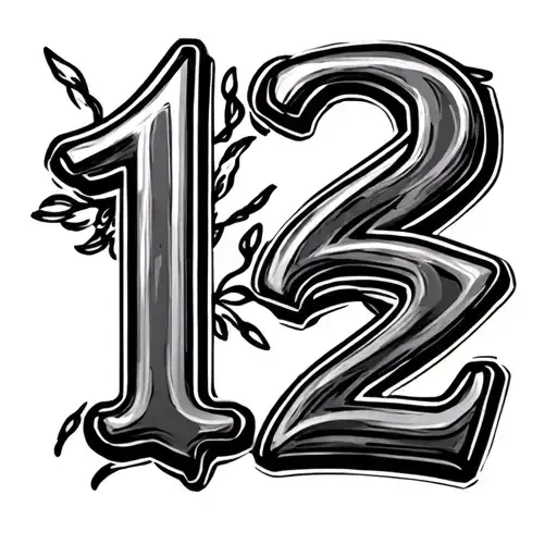 "12" Home Plate tattoo design idea