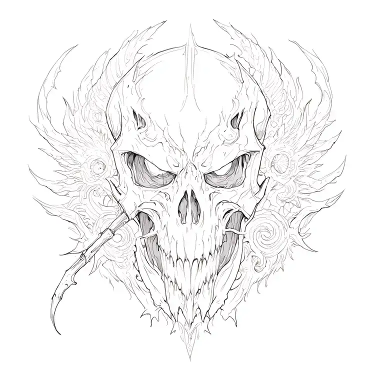 Sanguinius tattoo design idea