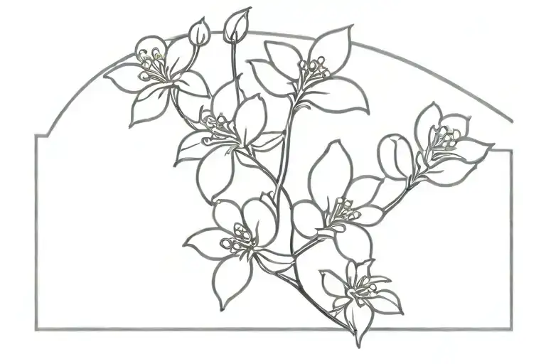 buckwheat tattoo design idea