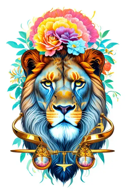 leo and libra horascopes sings tattoo design idea