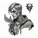 lil peep hellboy tattoo design inspired tattoo design idea