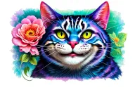 Cheshire Cat from Alice In Wonderland tattoo design idea