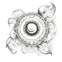 Belly Button tattoo design idea