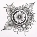 Belly Button tattoo design idea