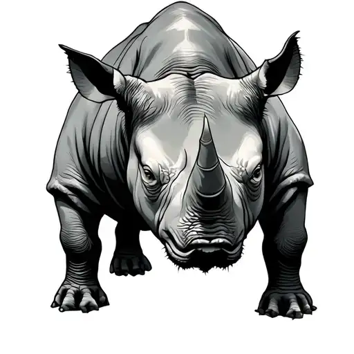 rhinoceros incorporating 710 tattoo design idea