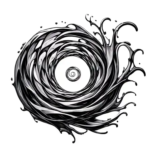 1. The Water SpiralSoul Code: Emotional Alchemy + Soul FlowSymbol: A spiral made of flowing water or wave lines, loopi tattoo design idea