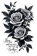 memorial tattoo for a lost father son tattoo design idea