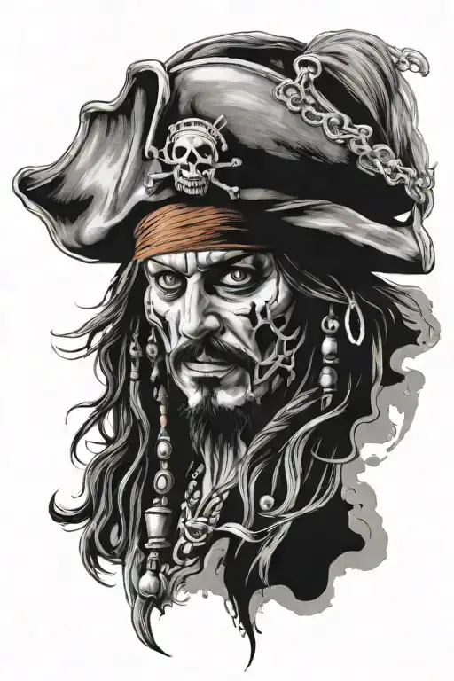 pirates of the caribbean tattoo design idea