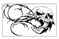 magic the gathering scary tattoo design idea