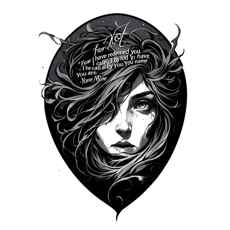 Fear not, for I have redeemed you;I have called you by your name;You are Mine. tattoo design idea