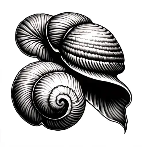 Cowrie tattoo design idea
