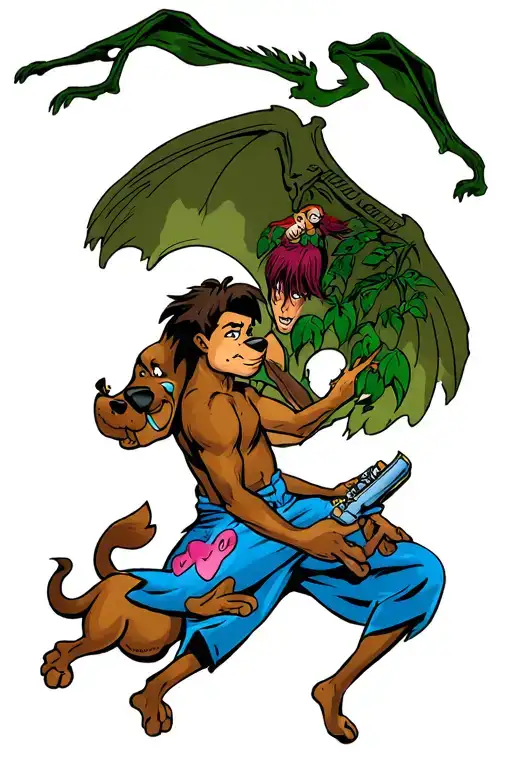 Supernatural and Scooby Doo tattoo design idea