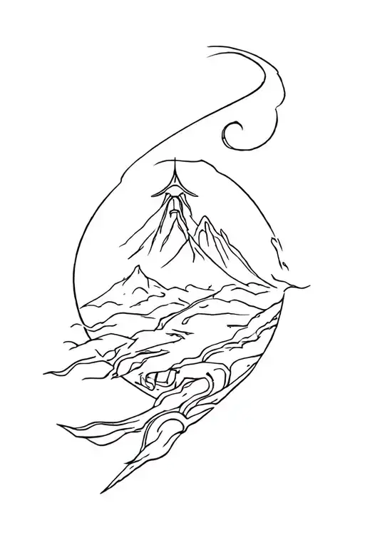 Ragnarok scene tattoo design idea