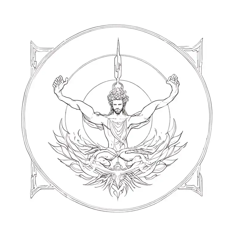 God First tattoo design idea