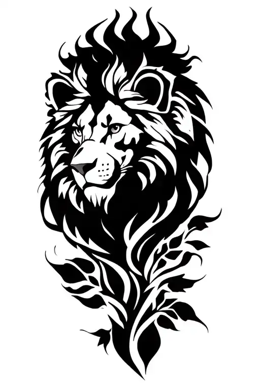 Shoulder tattoo and arm serious lion to the center search rose of the wind warrior mandalas spatanosis tattoo design idea