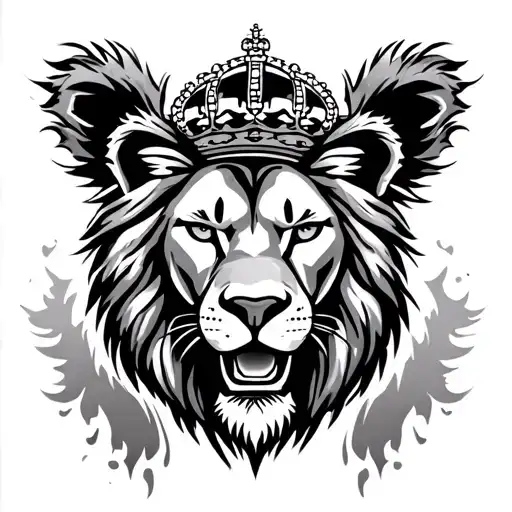 Real Madrid lion tattoo design idea
