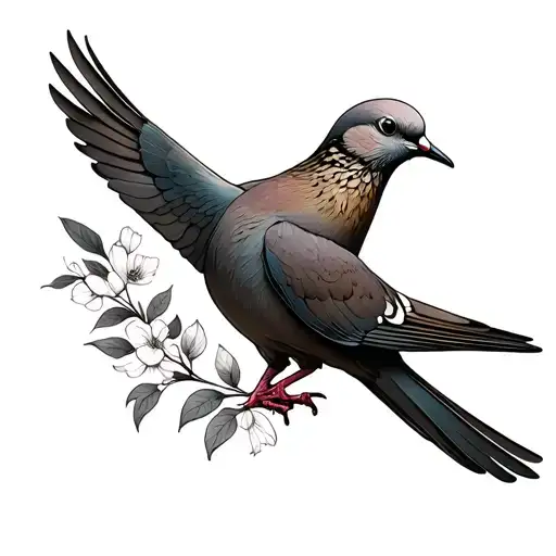 Mourning Dove tattoo design idea