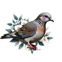 Mourning Dove tattoo design idea