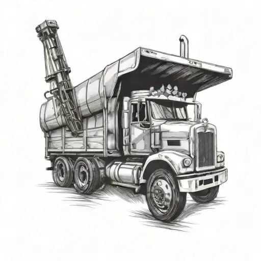 He start his own trucking company.  tattoo design idea
