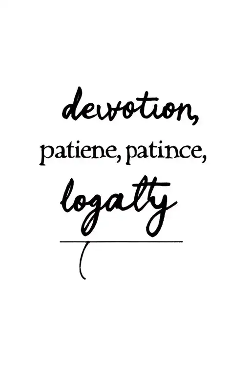 "devotion, patience, loyalty" Badger tattoo design idea