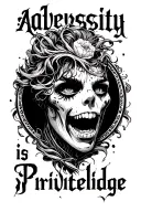 adversity is privledge tattoo design idea