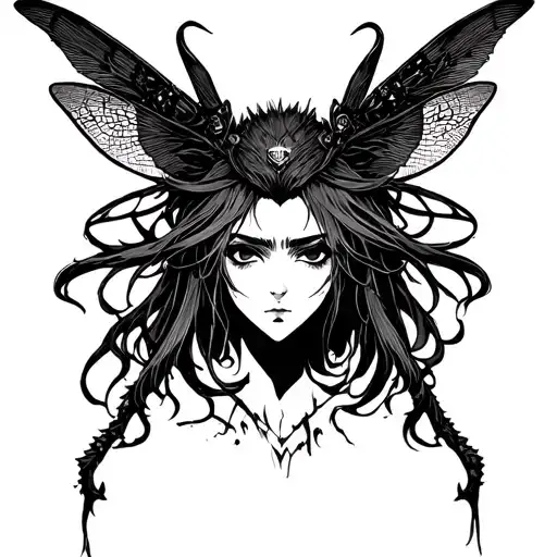 Beelzebub Anime tattoo design idea