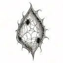 Filler Spider Webs tattoo design idea