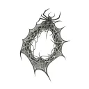 Filler Spider Webs tattoo design idea